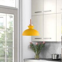 Yellow pendant deals lights for kitchen